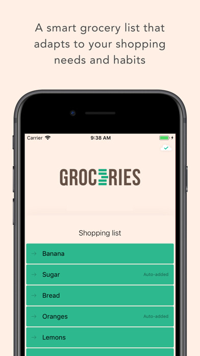 Emulate iPhone app Groceries: a smarter list using MyAndroid Emulate iPhone app Groceries: a smarter list using MyAndroid