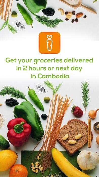 Emulate iPhone app Grocery Delivery Asia using MyAndroid
