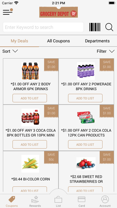 Emulate iPhone app Grocery Depot MS using MyAndroid Emulate iPhone app Grocery Depot MS using MyAndroid