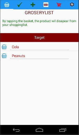 Emulate Android APK Grocerylist share it