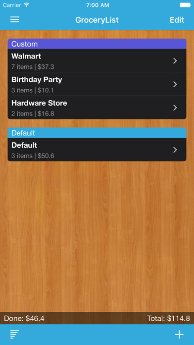 Emulate iPhone app Grocery List: Shopping List using MyAndroid Emulate iPhone app Grocery List: Shopping List using MyAndroid