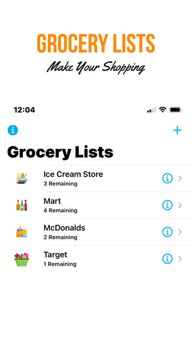 Emulate iPhone app Grocery Lists - Shop Better! using MyAndroid Emulate iPhone app Grocery Lists - Shop Better! using MyAndroid