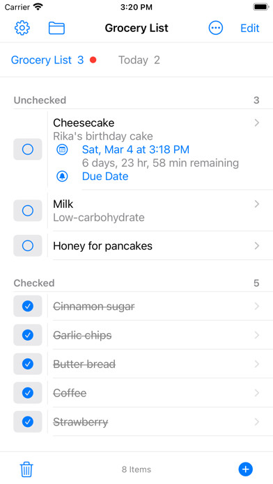 Emulate iPhone app Grocery Shopping List Widget using MyAndroid Emulate iPhone app Grocery Shopping List Widget using MyAndroid