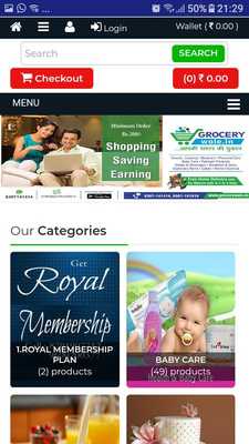 Emulate Android APK Grocerywale.in - Store7to7