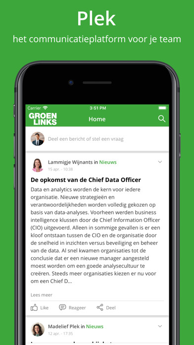 Emulate iPhone app GroenLinks Plek using MyAndroid