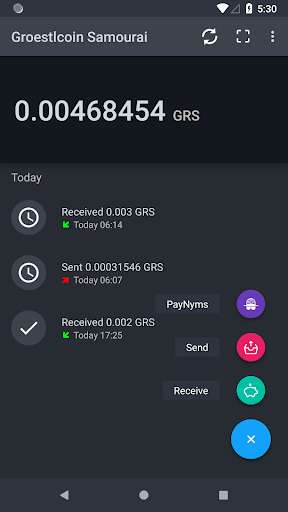 Run android online APK Groestlcoin Samourai from MyAndroid or emulate Groestlcoin Samourai using MyAndroid