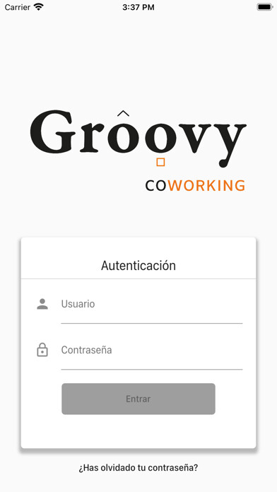 Emulate iPhone app Groovy Coworking using MyAndroid