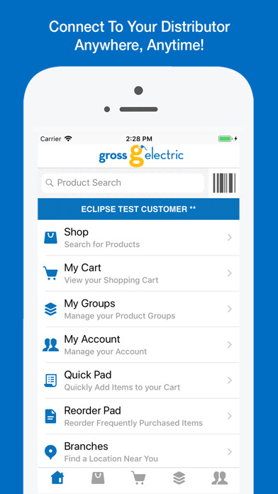Emulate iPhone app Gross Electric OE Touch using MyAndroid