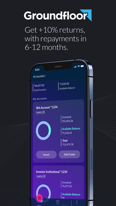 Emulate iPhone app Groundfloor Low Risk Investing using MyAndroid Emulate iPhone app Groundfloor Low Risk Investing using MyAndroid