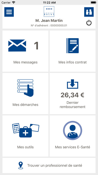 Emulate iPhone app GROUPE BALAS Santé using MyAndroid Emulate iPhone app GROUPE BALAS Santé using MyAndroid