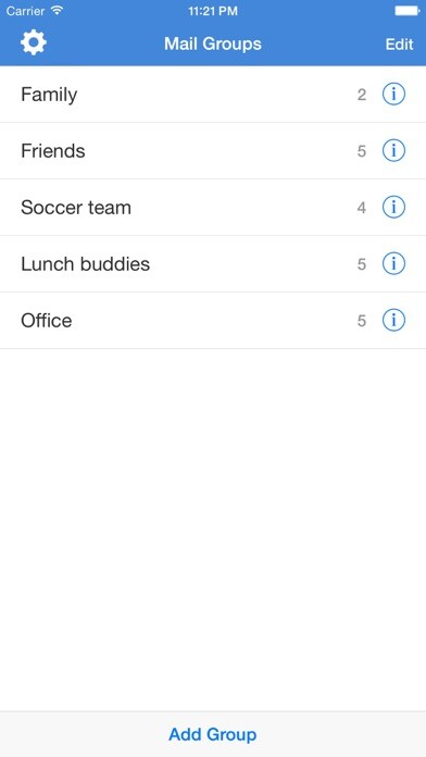 Emulate iPhone app GroupSend - Group email made simple using MyAndroid Emulate iPhone app GroupSend - Group email made simple using MyAndroid