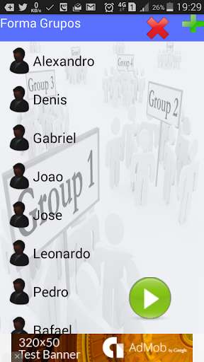 Run android online APK Groups form from MyAndroid or emulate Groups form using MyAndroid