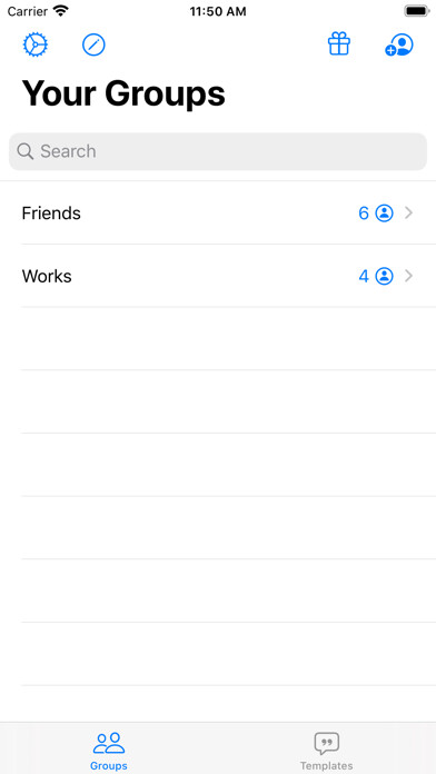 Emulate iPhone app Group SMS 2 using MyAndroid