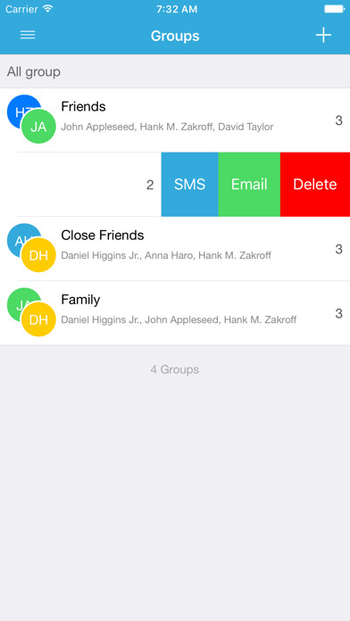 Emulate iPhone app Group Text Free using MyAndroid
