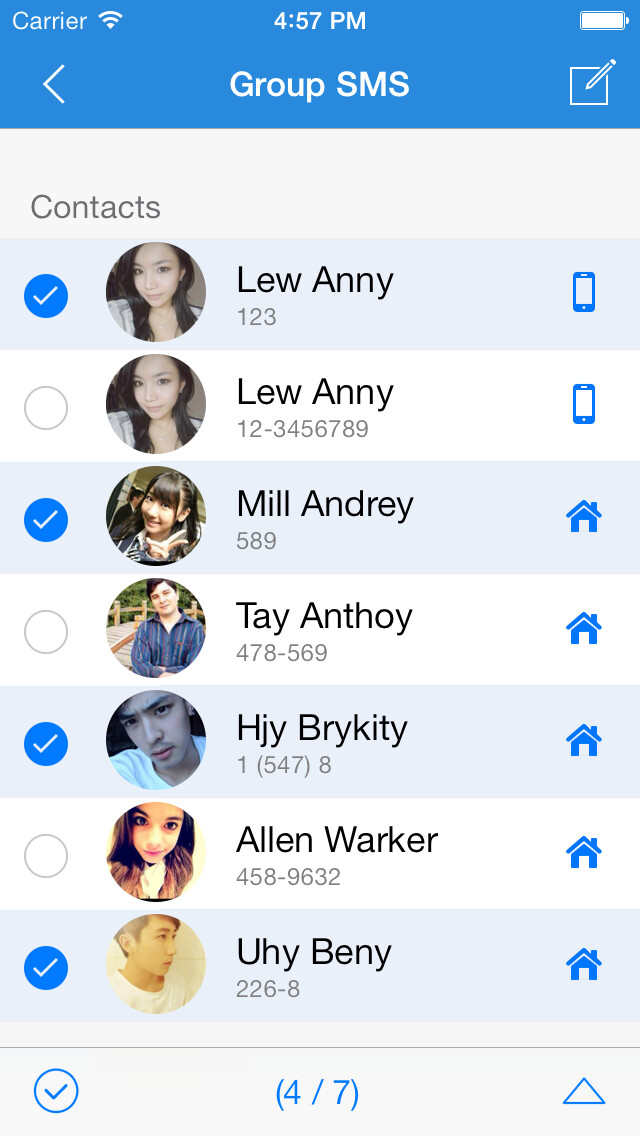 Emulate iPhone app Group Text Pro - Send SMS,iMessage & Email quickly using MyAndroid Emulate iPhone app Group Text Pro - Send SMS,iMessage & Email quickly using MyAndroid