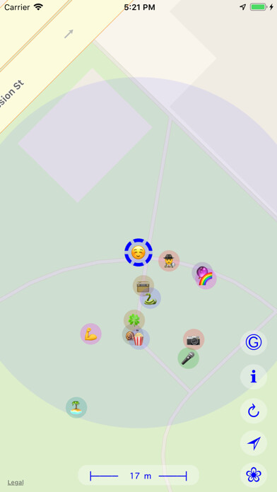 Emulate iPhone app Group Tracker ⊚ using MyAndroid
