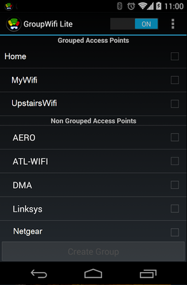 Emulate Android APK GroupWifi Connection Manager L