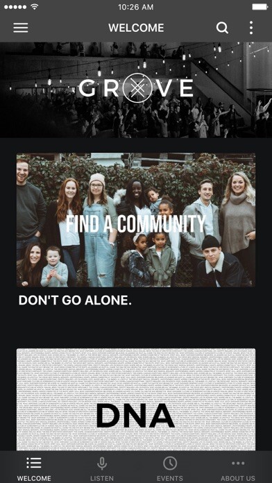 Emulate iPhone app GROVE CHURCH MPLS using MyAndroid Emulate iPhone app GROVE CHURCH MPLS using MyAndroid