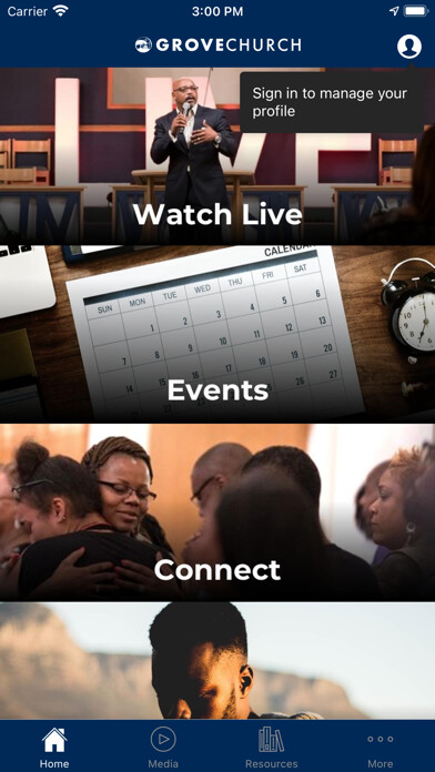 Emulate iPhone app Grove Church VA using MyAndroid Emulate iPhone app Grove Church VA using MyAndroid