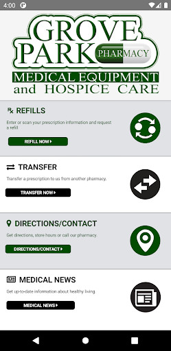 Run android online APK Grove Park Pharmacy by Vow from MyAndroid or emulate Grove Park Pharmacy by Vow using MyAndroid