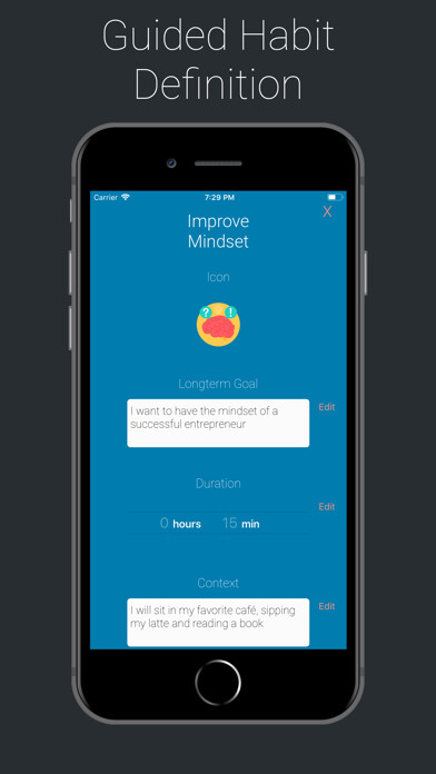 Emulate iPhone app Grow - Habit Builder using MyAndroid Emulate iPhone app Grow - Habit Builder using MyAndroid