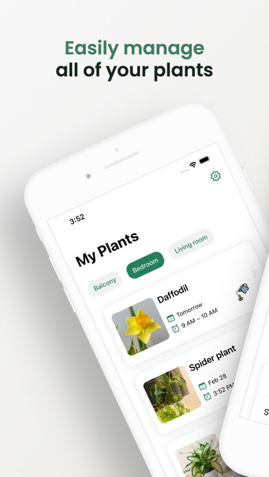 Emulate iPhone app Growing: Plant care reminder using MyAndroid