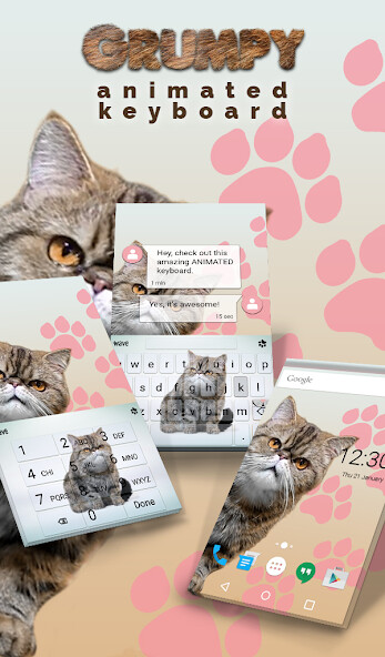 Run android online APK Grumpy Animated Keyboard + Live Wallpaper from MyAndroid or emulate Grumpy Animated Keyboard + Live Wallpaper using MyAndroid