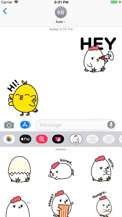 Emulate iPhone app Grumpy Chicken and Friends using MyAndroid