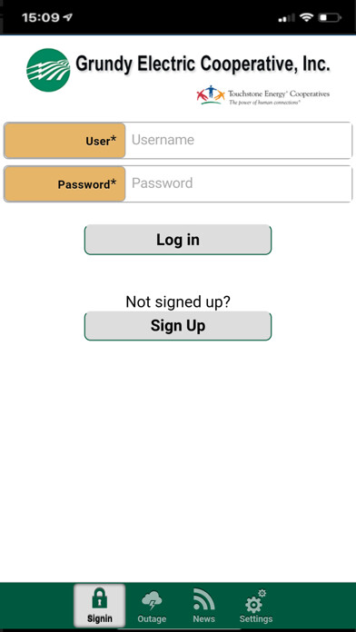 Emulate iPhone app Grundy Electric Co-Op, Inc using MyAndroid Emulate iPhone app Grundy Electric Co-Op, Inc using MyAndroid