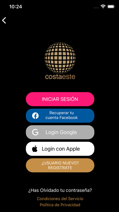 Emulate iPhone app Grupo Costaeste using MyAndroid