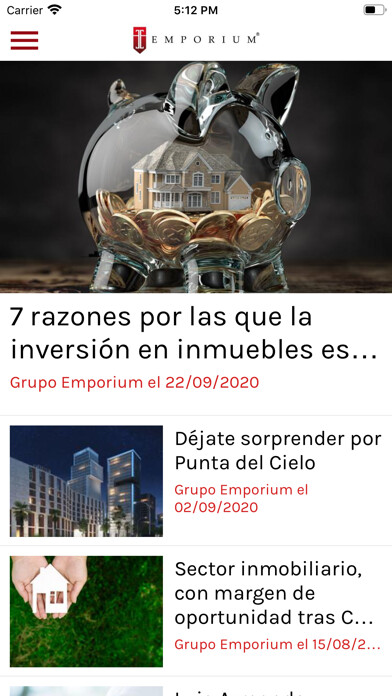 Emulate iPhone app Grupo Emporium using MyAndroid