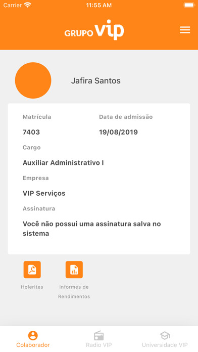 Emulate iPhone app Grupo VIP - Portal Colaborador using MyAndroid Emulate iPhone app Grupo VIP - Portal Colaborador using MyAndroid