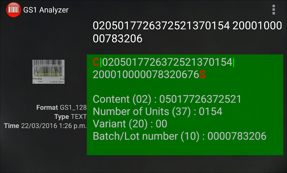 Emulate Android APK GS1 Analyzer (Demo) Emulate Android APK GS1 Analyzer (Demo)