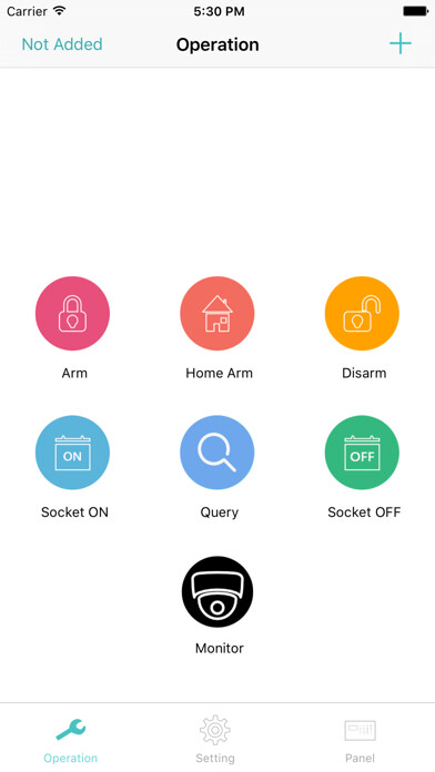 Emulate iPhone app GSM Alarm G18 using MyAndroid