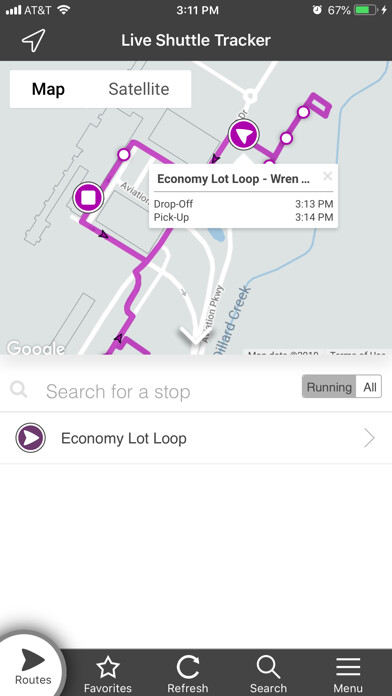 Emulate iPhone app GSP Economy Shuttle using MyAndroid
