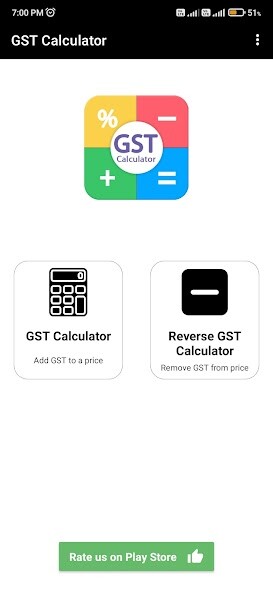 Run android online APK GST And Reverse GST Calculator from MyAndroid or emulate GST And Reverse GST Calculator using MyAndroid