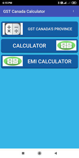 Run android online APK GST Calculator for Canada 2021 Pro from MyAndroid or emulate GST Calculator for Canada 2021 Pro using MyAndroid
