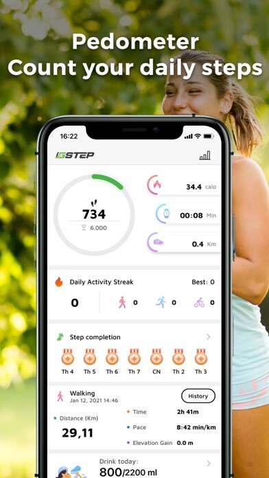 Emulate iPhone app GStep: Pedometer, Step Counter using MyAndroid Emulate iPhone app GStep: Pedometer, Step Counter using MyAndroid