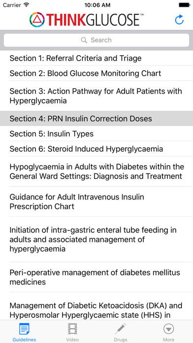 Emulate iPhone app GSTT Think Glucose using MyAndroid
