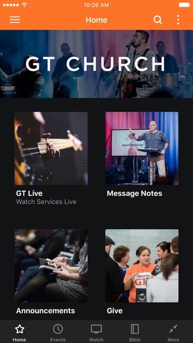 Emulate iPhone app GT Church App using MyAndroid
