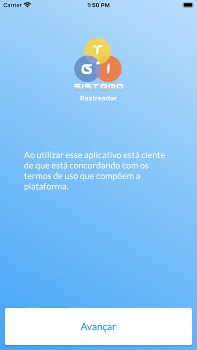 Emulate iPhone app GTI Rastreador using MyAndroid