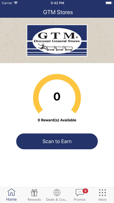 Emulate iPhone app GTM Rewards using MyAndroid