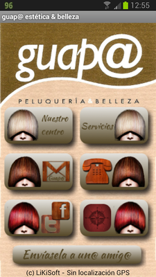 Emulate Android APK guap@ peluqueria  belleza