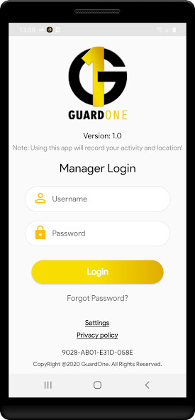 Run android online APK GuardOne Manager from MyAndroid or emulate GuardOne Manager using MyAndroid