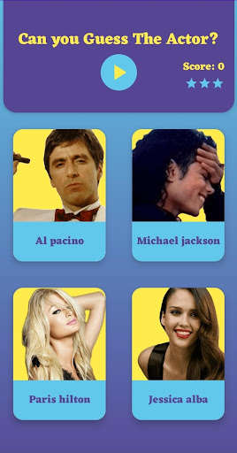 Run android online APK Guess Actors:Guess celebrities by their voice Quiz from MyAndroid or emulate Guess Actors:Guess celebrities by their voice Quiz using MyAndroid