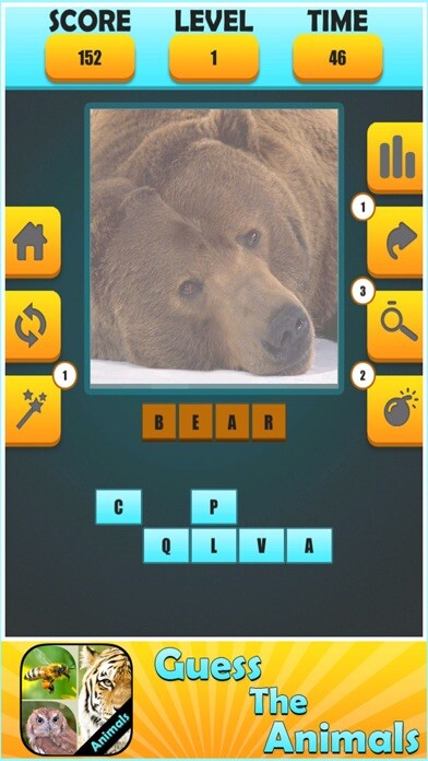 Emulate iPhone app Guess Animal : Family Puzzle using MyAndroid