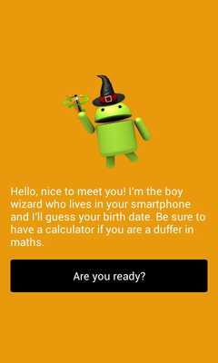 Emulate Android APK Guess Birthdate
