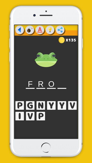 Emulate iPhone app Guess English Words using MyAndroid