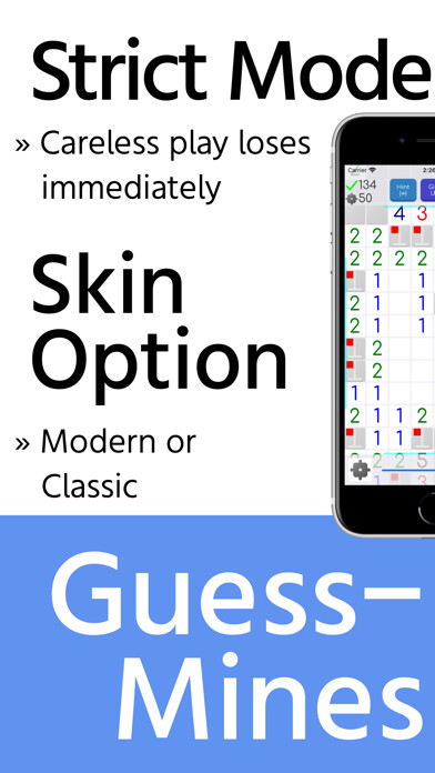 Emulate iPhone app GuessFreeMines - UnambiSweeper using MyAndroid