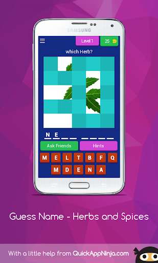 Run android online APK Guess name - Herbs and Spices from MyAndroid or emulate Guess name - Herbs and Spices using MyAndroid